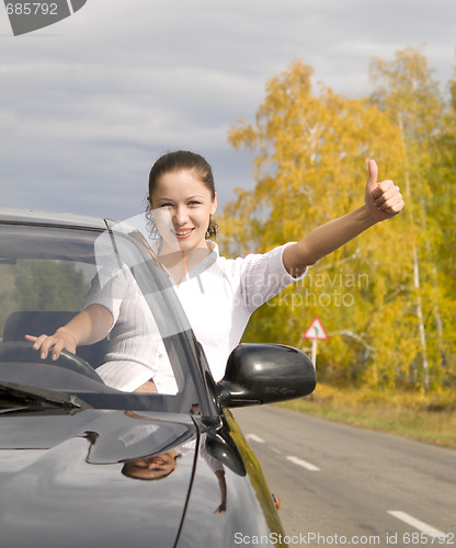 Image of happy driver