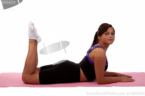 Image of Girl exercising