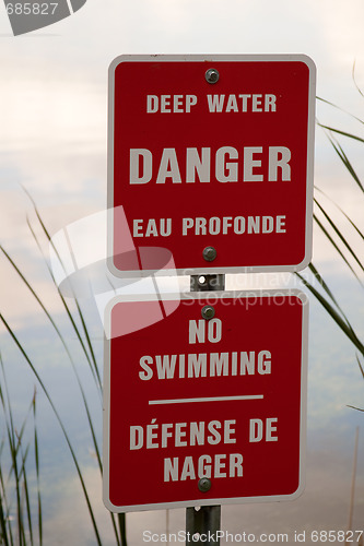 Image of No Swimming sign