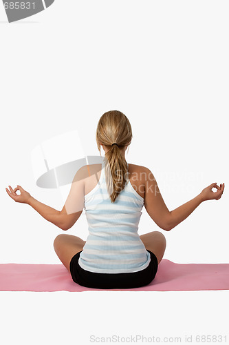 Image of Woman meditating