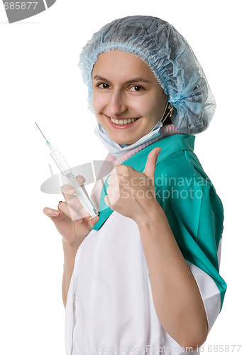 Image of Beautiful smiling doctor