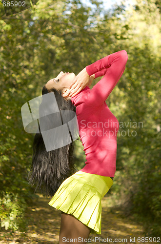 Image of relaxing woman