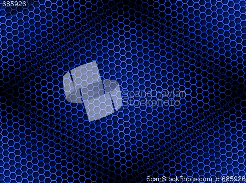 Image of Honeycomb Background Seamless Blue