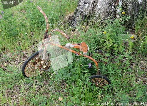 Image of Abandoned tricycle