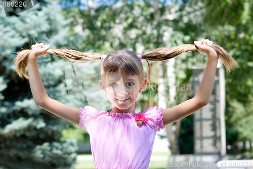 Image of The girl with hair