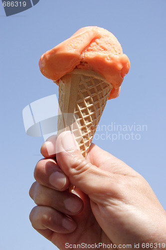 Image of Orange ice-cream