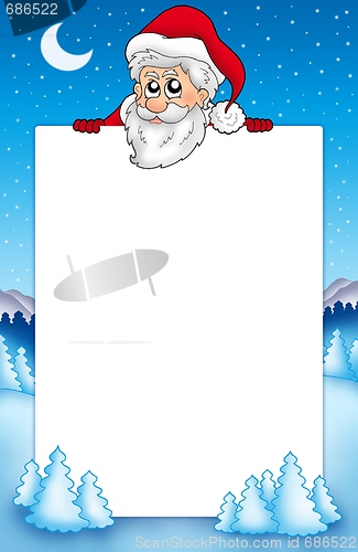 Image of Frame with lurking Santa Claus 1