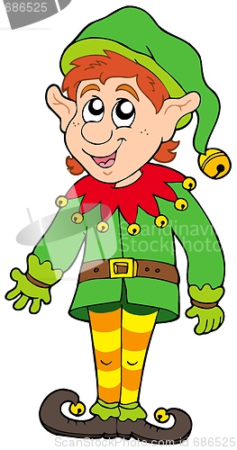 Image of Cute Christmas elf