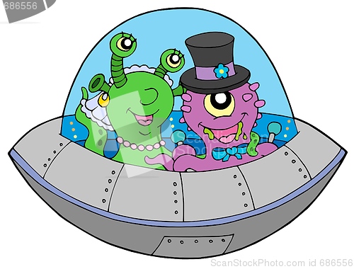 Image of UFO wedding