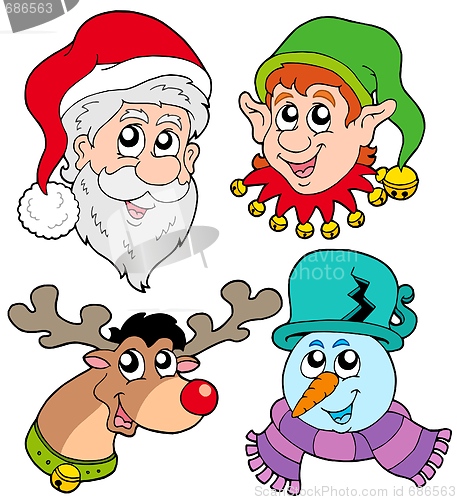 Image of Christmas faces collection 2