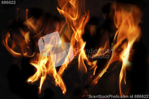 Image of fire background