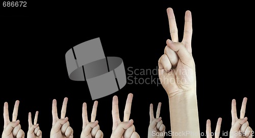 Image of Hand sign.