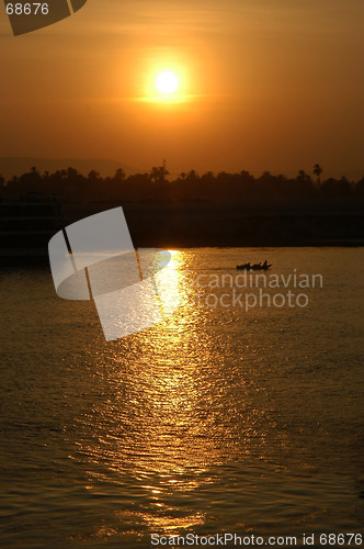 Image of Sailing sunset on the Nile River