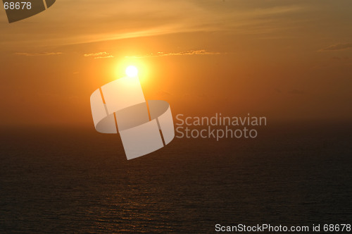 Image of Sunset in Oia, Santorini