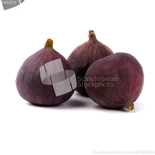 Image of three fresh figs