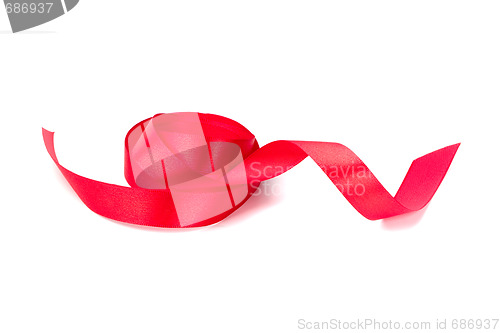 Image of red satin ribbon