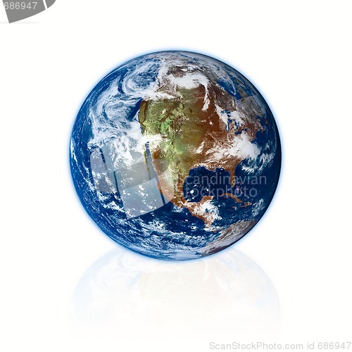 Image of 3d Earth planet 