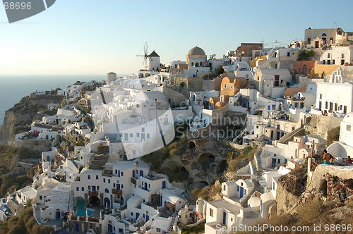 Image of Oia at sunset, Santorini