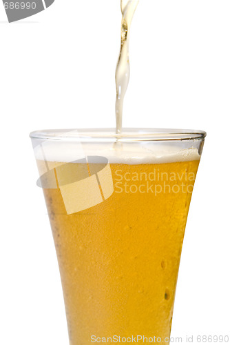 Image of Glass of beer close-up 