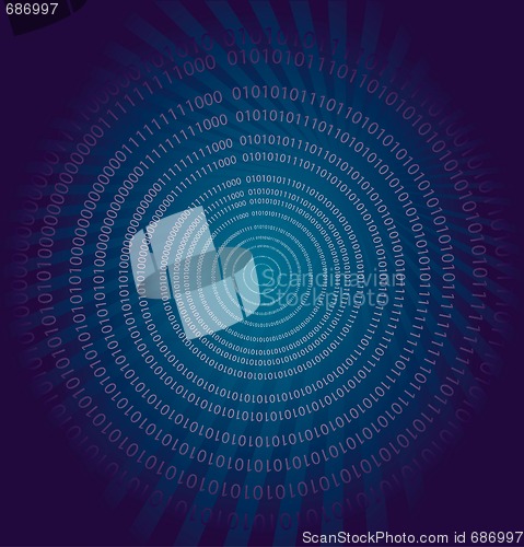 Image of Abstract binary background