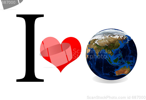 Image of I love earth