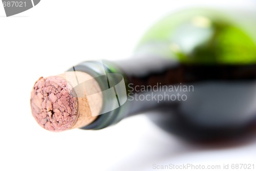 Image of Close-up of bottle of red  wine