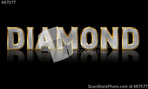 Image of Bling Diamond Text