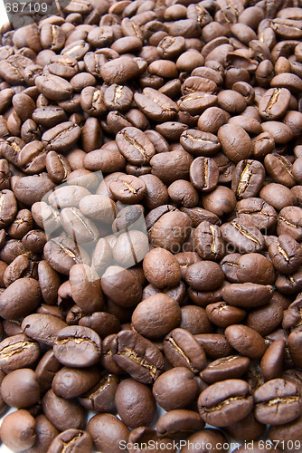 Image of Coffee beans texture