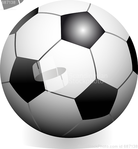 Image of soccer game ball 