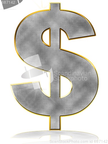 Image of Bling Dollar Symbol