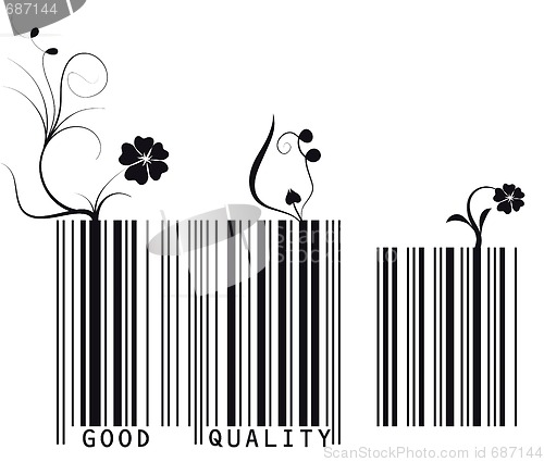 Image of floral barcode