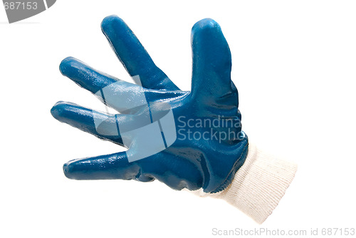 Image of Blue work industrial glove