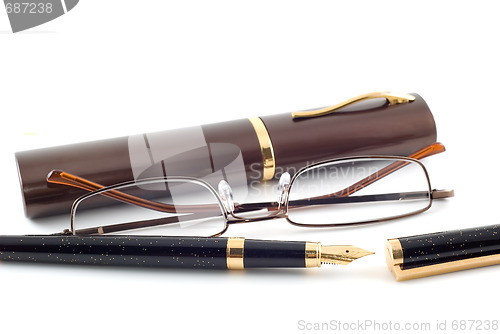 Image of Spectacles and pen