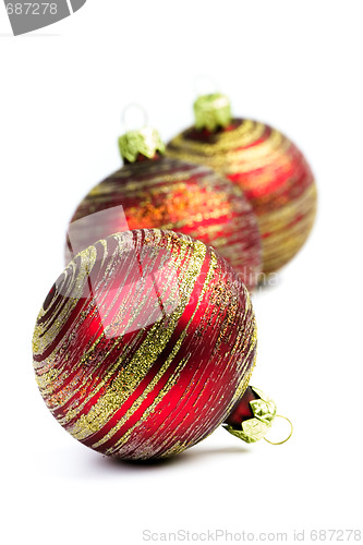 Image of red christmas balls