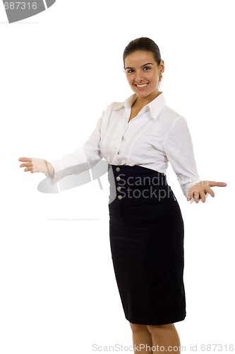 Image of Friendly smiling businesswoman