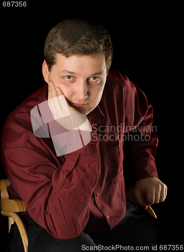 Image of serious man