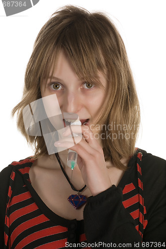Image of Girl with syringe