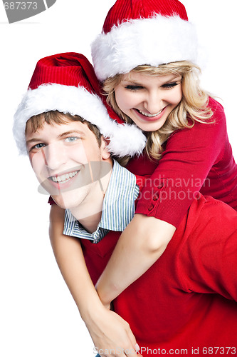 Image of Happy christmas couple