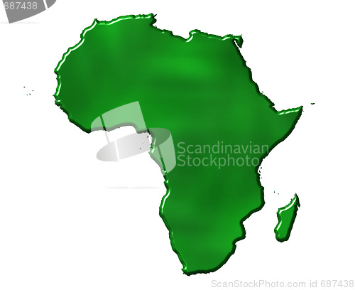 Image of 3D Ecological Africa Map