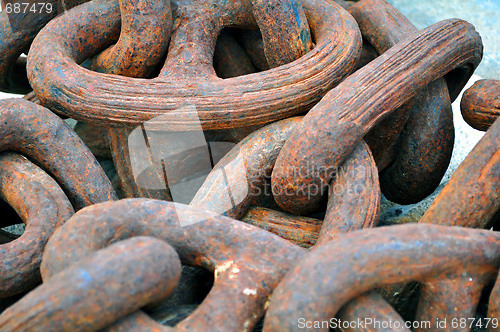 Image of Giant rusty chain