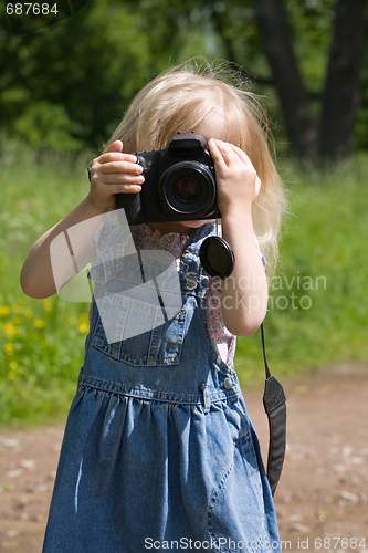 Image of little photographer