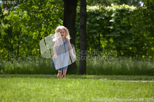 Image of running girl