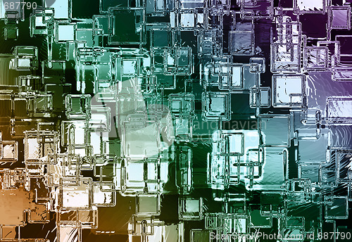 Image of abstract colour crystal background