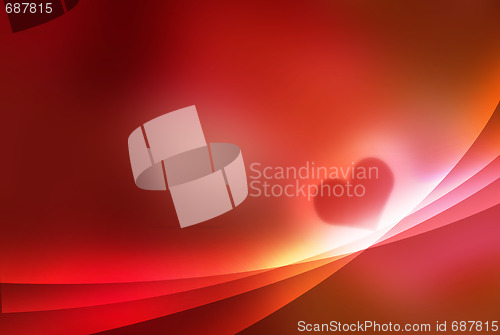 Image of heart - valentine abstract background