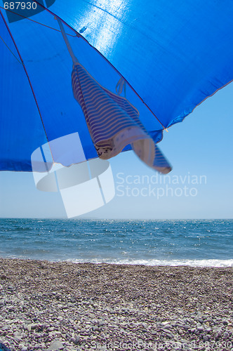 Image of sunshade on the beach
