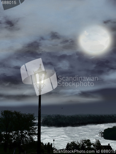 Image of moonlit night