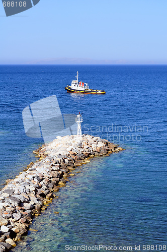 Image of Boat and beacon