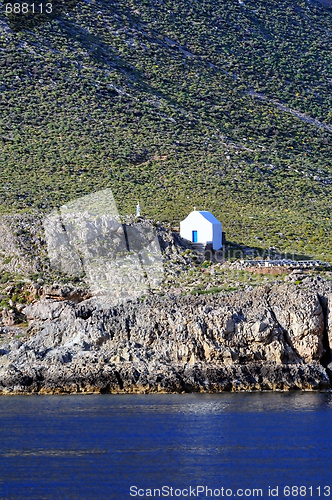 Image of Greek chapel on the south shore of Crete