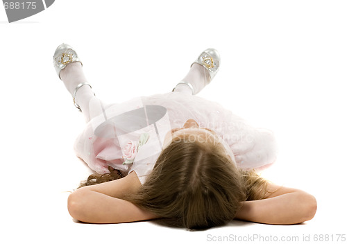 Image of Little girl on a floor