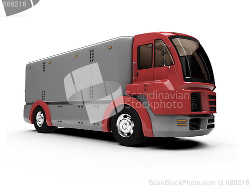 Image of Future concept of cargo truck isolated view